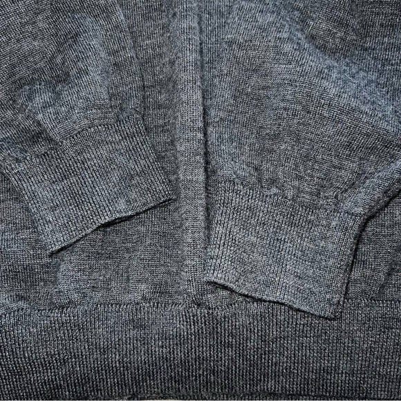 Footjoy FJ 100% Wool V-Neck Sweater Pullover Golf Sweater Charcoal Men's XL - Picture 5 of 8